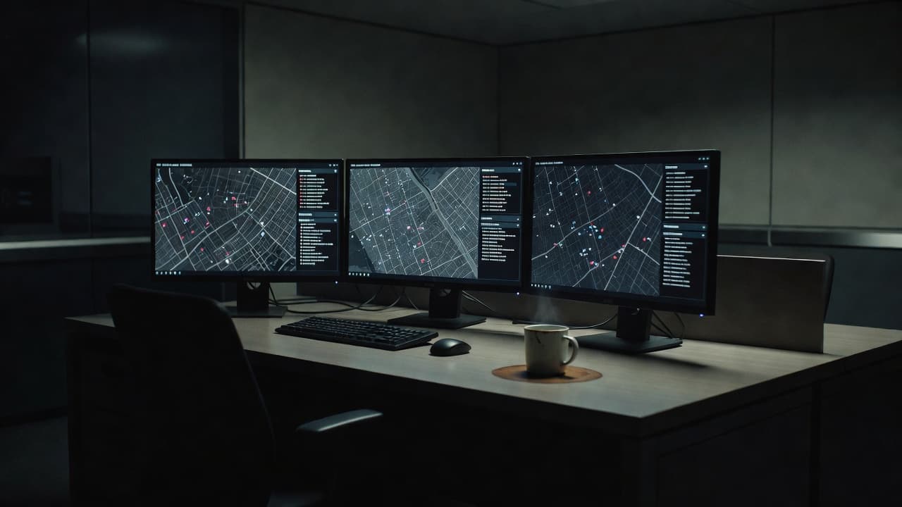 Dispatch console. Live fleet map, task queues and contractor status in one view.